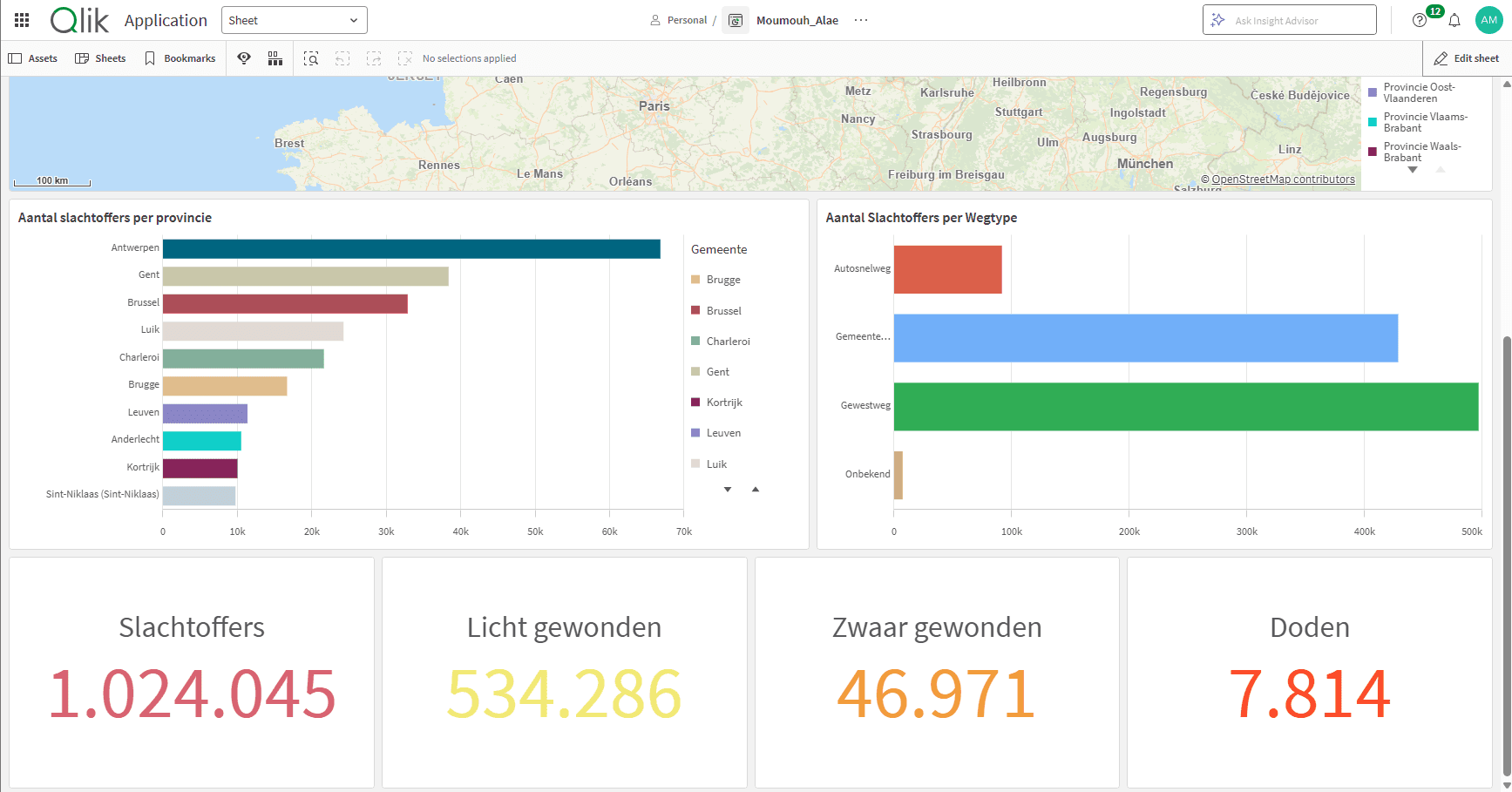 Safety on the Road — Detailed visualization