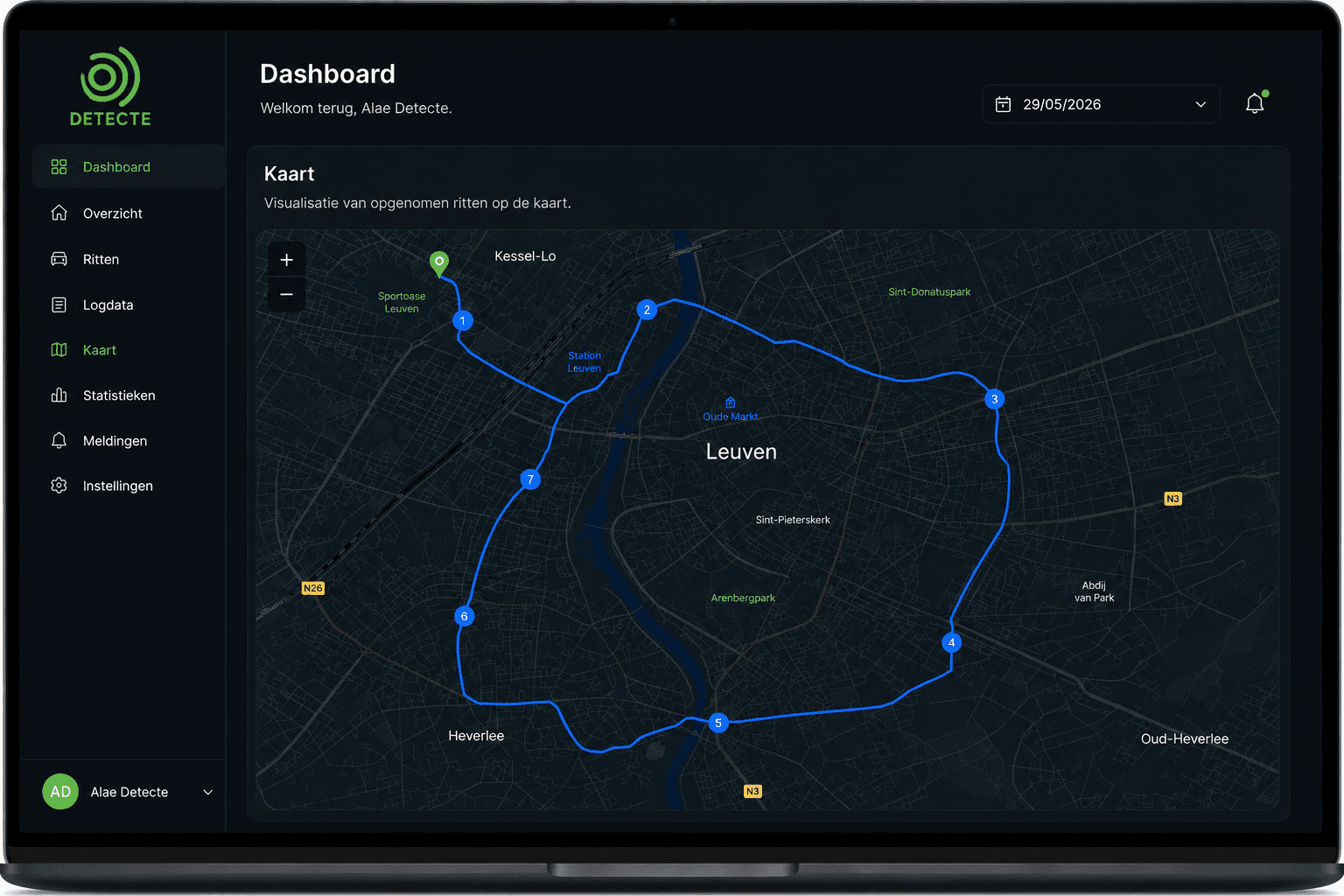 GPS & routes - Kaart en routeanalyse